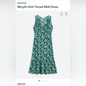 Flowy, floral and green dress
